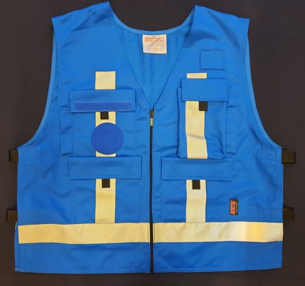 Kennzeichnungsweste mit Taschen Art. 9819, Überwurfweste mit Taschen, leichte Weste, Farben auswählbar,