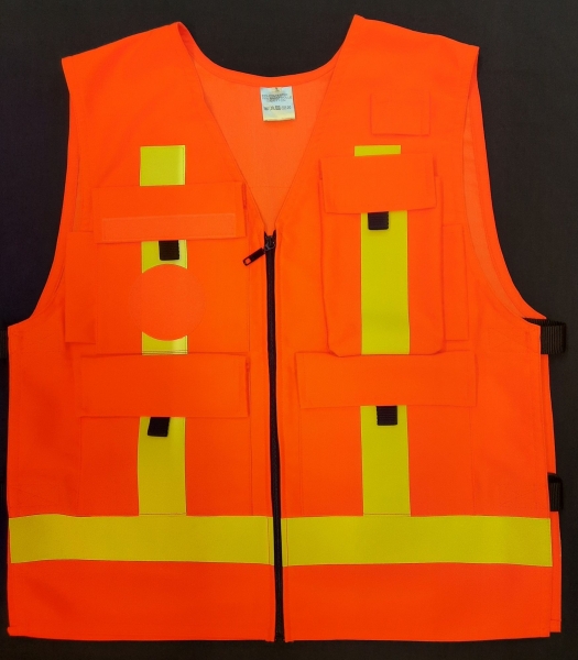 Kennzeichnungsweste mit Taschen Art. 9819, Überwurfweste mit Taschen, leichte Weste, Farben auswählbar,