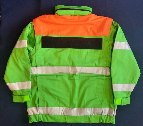 Blouson hellgrün/orange, Sonderpreisartikel, Jacke mit Reflexstreifen,