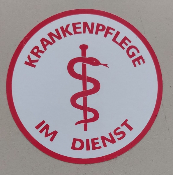 Aufkleber auf Glas 2-farbig, Aufkleber rot/weiß, Notarzt-Aufkleber, Rettungsdienst-Aufkleber, First Responder Aufkleber,