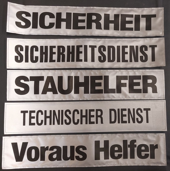 Rückenschild 3M/silber s, Sonderpreisartikel, silberne Schilder mit schwarzer Schrift, Rückenschilder in 42x8 cm,