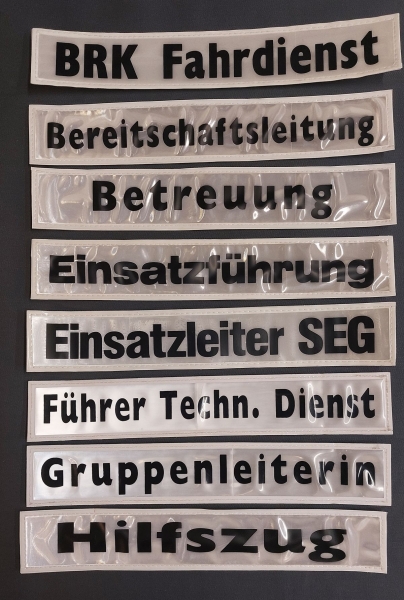 Rückenschilder weiß/schwarz 30x5cm s, Sonderpreisartikel, Rückenschilder in 30x5 cm,