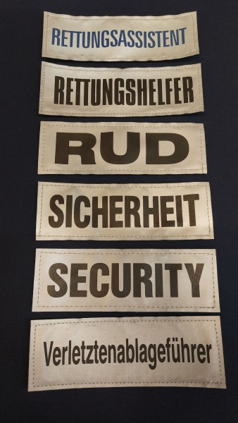 Brustschild 3M/silber, Sonderpreis, Brustschilder silber, Schild silber 15x5 cm, silbernes Brustschild,