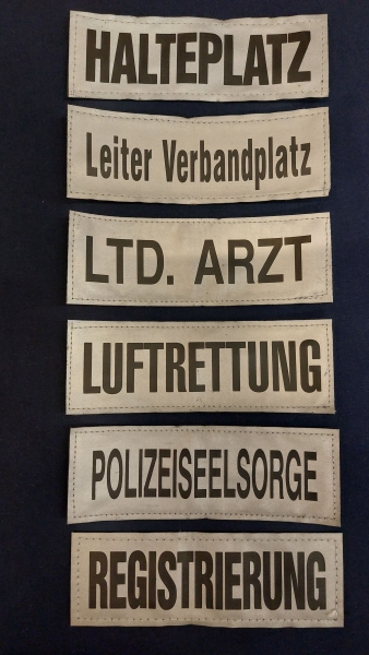 Brustschild 3M/silber, Sonderpreis, Brustschilder silber, Schild silber 15x5 cm, silbernes Brustschild,