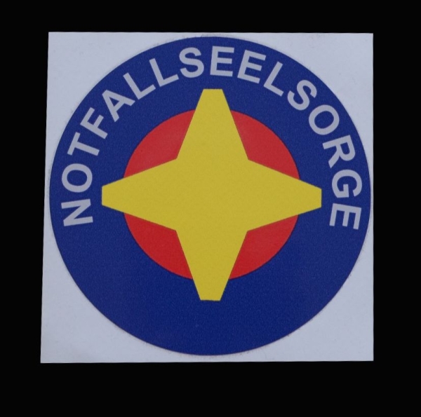 Aufkleber NOTFALLSEELSORGE, Aufkleber rund, NFS-Aufkleber, Kennzeichnung für´s Fahrzeug,