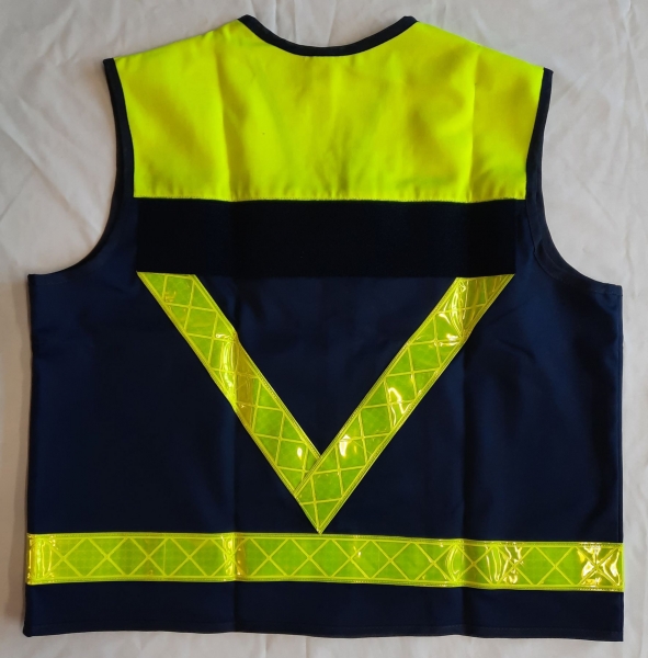 Schulsanitätsdienst-Weste blau/gelb Art. 8889/G, Überwurfweste, Aktionsartikel