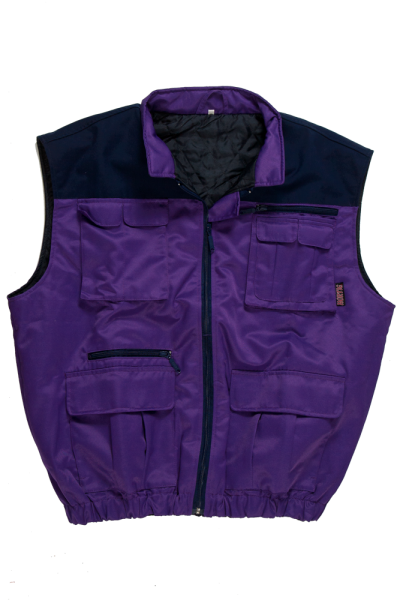 Seelsorger-Weste violett Art. 9720/V, Weste violett/blau,