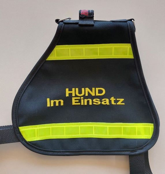 2-ZEILIGE BESTICKUNG für Kenndecken, NUR AUFSCHRIFT, individuelle Beschriftung für Hundewesten, 2-zeiliger Sondertext,