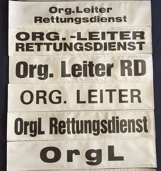 Rückenschild 3M/silber M-R