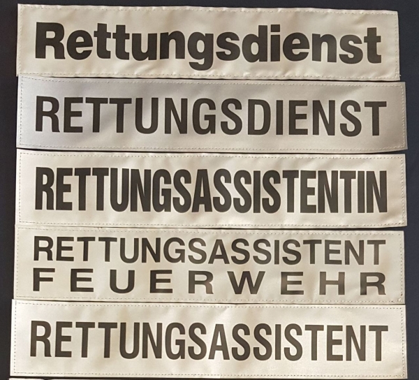 Rückenschild 3M/silber M-R