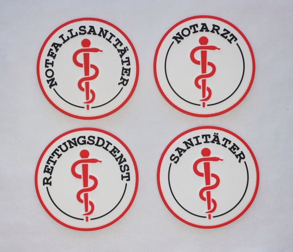 Gummiabzeichen, Rubber-Patch, 3D-Emblem, Gummi-Patches, Emblem mit Aesculab, Gummiabzeichen, gummiertes Abzeichen, Abzeichen mit Klett,