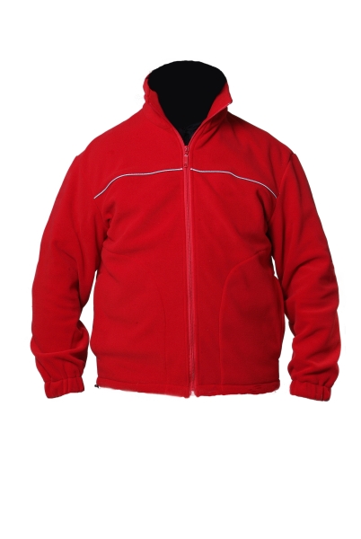 Fleece-Jacke dunkelrot mit Biese, Fleecejacke für Herren, Fleecejacke aus eigener Produktion, wärmende Fleecejacke, Outdoor-Fleecejacke, Fleecejacke für Damen,