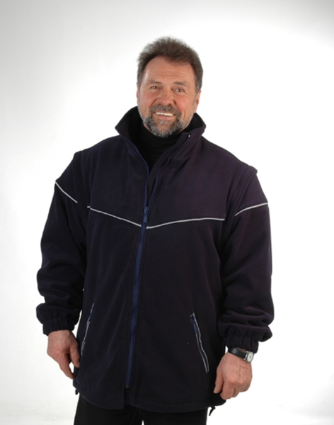 Fleece-Windsafe dunkelblau, BRK-Fleece, Windbreaker, DRK-Fleece, winddichte Fleecejacke, Fahrdienst, Outdoor-Jacke,