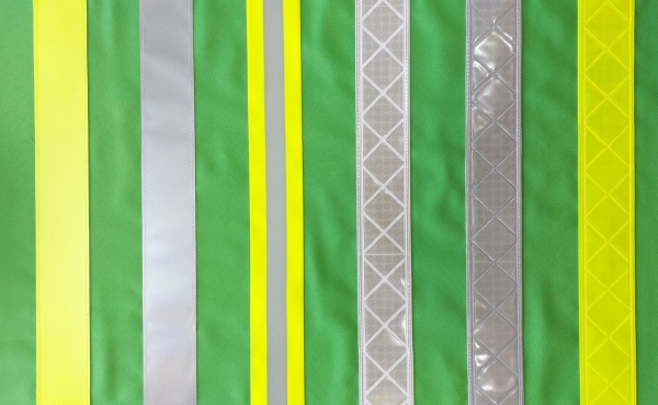 Kennzeichnungsweste neongrün Art. 8300, Überwurfweste neongrün mit Reflexstreifen,