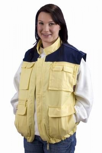 Seelsorger-Weste schwefelgelb Art. 9720, Weste Notfallseelsorge, NFS-Weste,