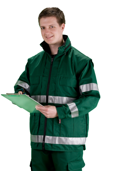 Einsatzanorak grün Art. 8882/Grün, Jacke in dunkelgrün,