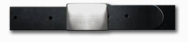 Koppelgürtel "neutral" schwarz, Gürtel schwarz, Gürtel mit Pin, Ledergürtel,