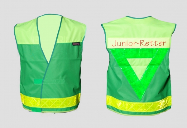 Junior-Helfer-Weste Art. 8400 neongelb/grün, Weste für Kinder,