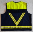 Schulsanitätsdienst-Weste blau/gelb Art. 8889, Aktionsartikel, Weste für Kinder oder Erwachsene