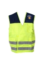 Seelsorger-Überwurfweste neongelb/blau Art. 9701, Seelsorger-Weste, Weste für Notfallseelsorge und Krisenintervention,